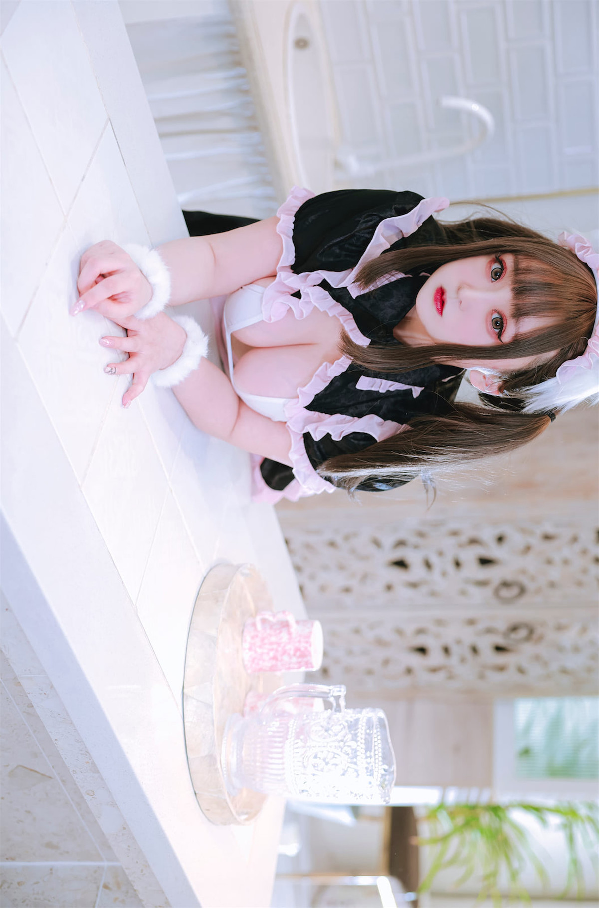 Cosplay-恩田直幸-猫耳黑粉女仆-11-18