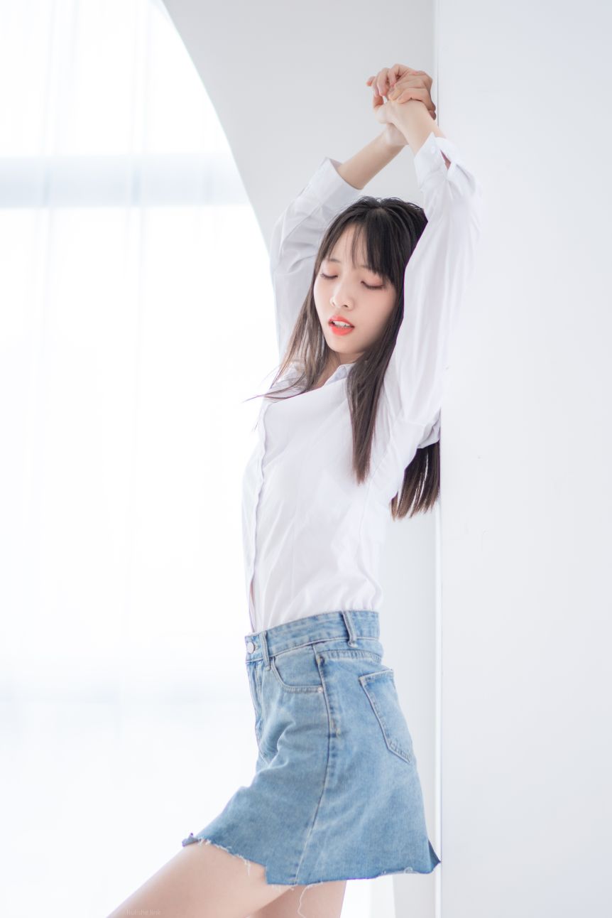 西瓜murmure西瓜少女-2021-04-29-牛仔裙-125P1V-12-19