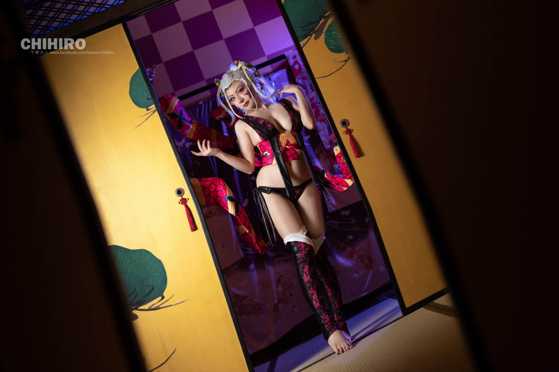 千尋-Chihiro-Chang-Cosplay-堕姫-Daki-8211-Demon-Slayer-03-25