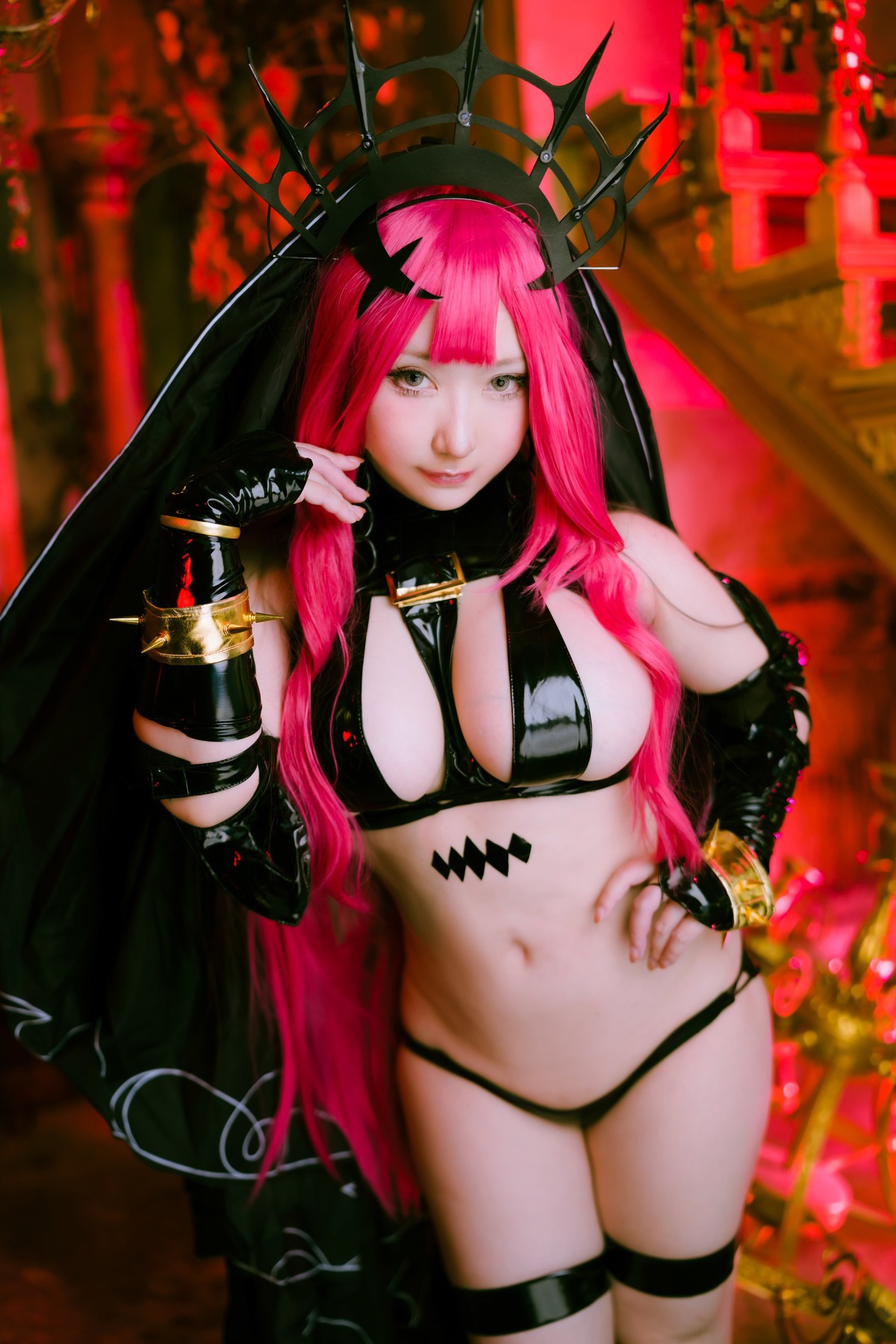Cosplay-SAKUサク-Morgan-le-Fay-Set04-08-29