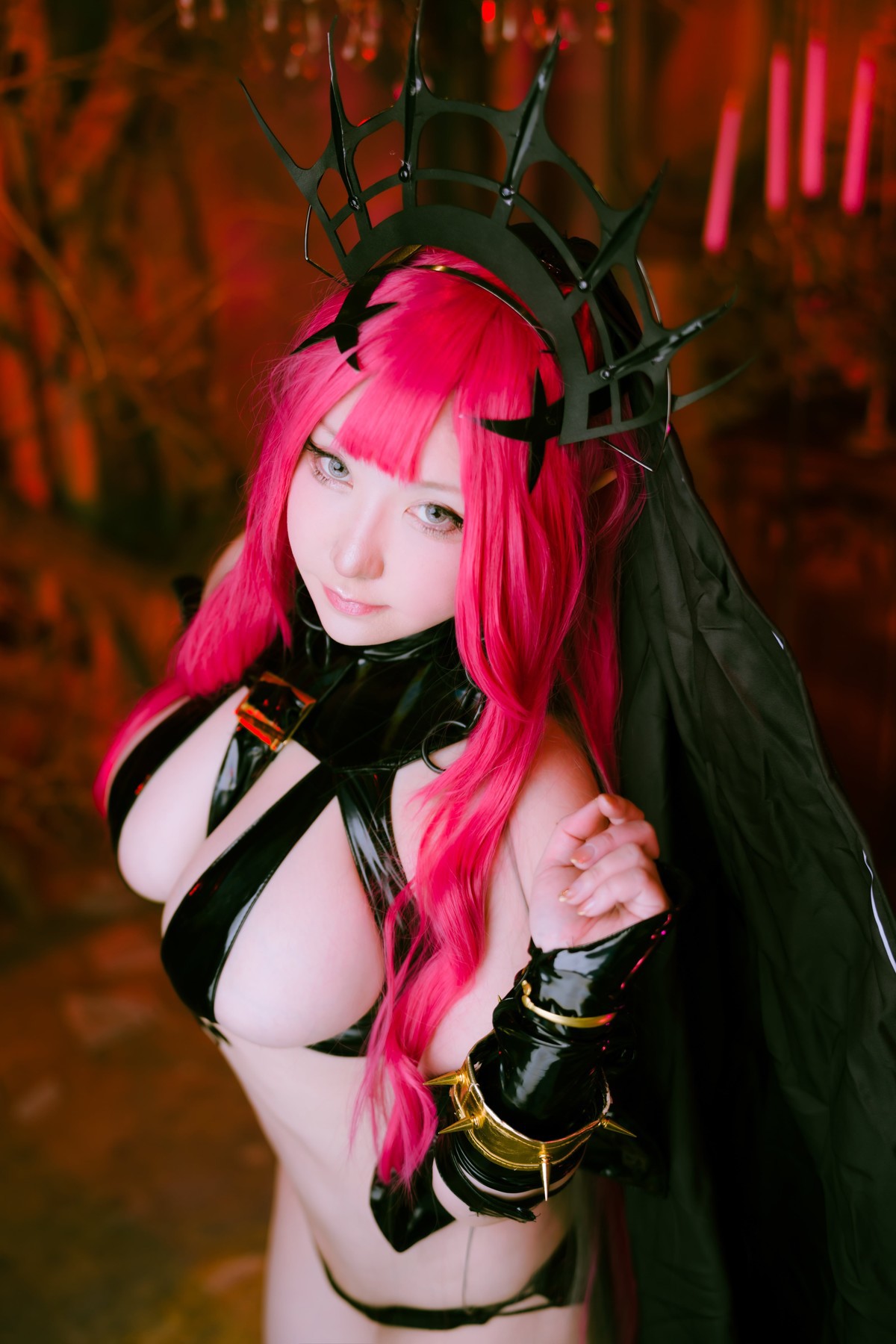 Cosplay-SAKUサク-Morgan-le-Fay-Set04-08-29