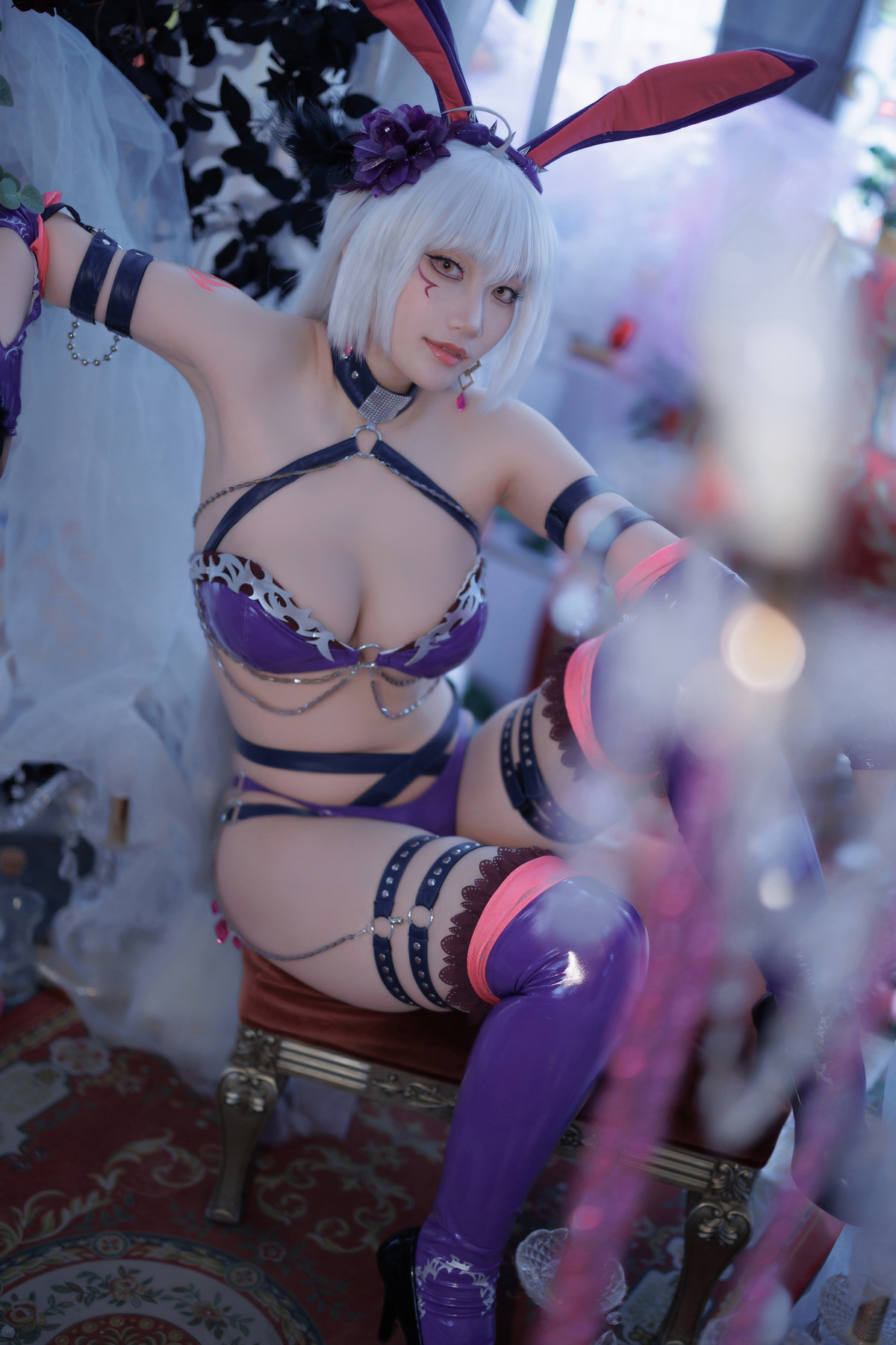 Cosplay-Cien恩恩-黑贞兔女郎泳装-12-20