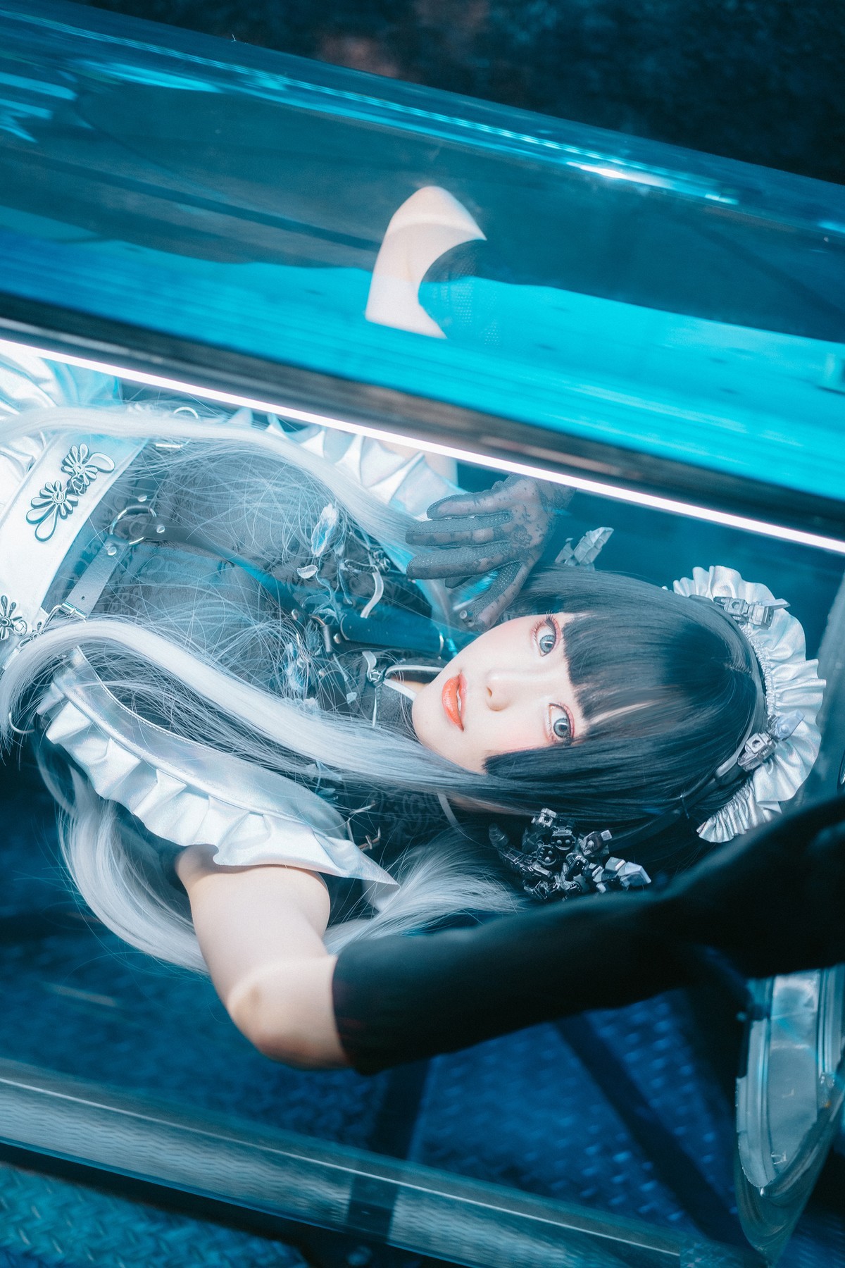 Cosplay-ElyEE子-賽博女僕-Melanite黑榴石-09-04