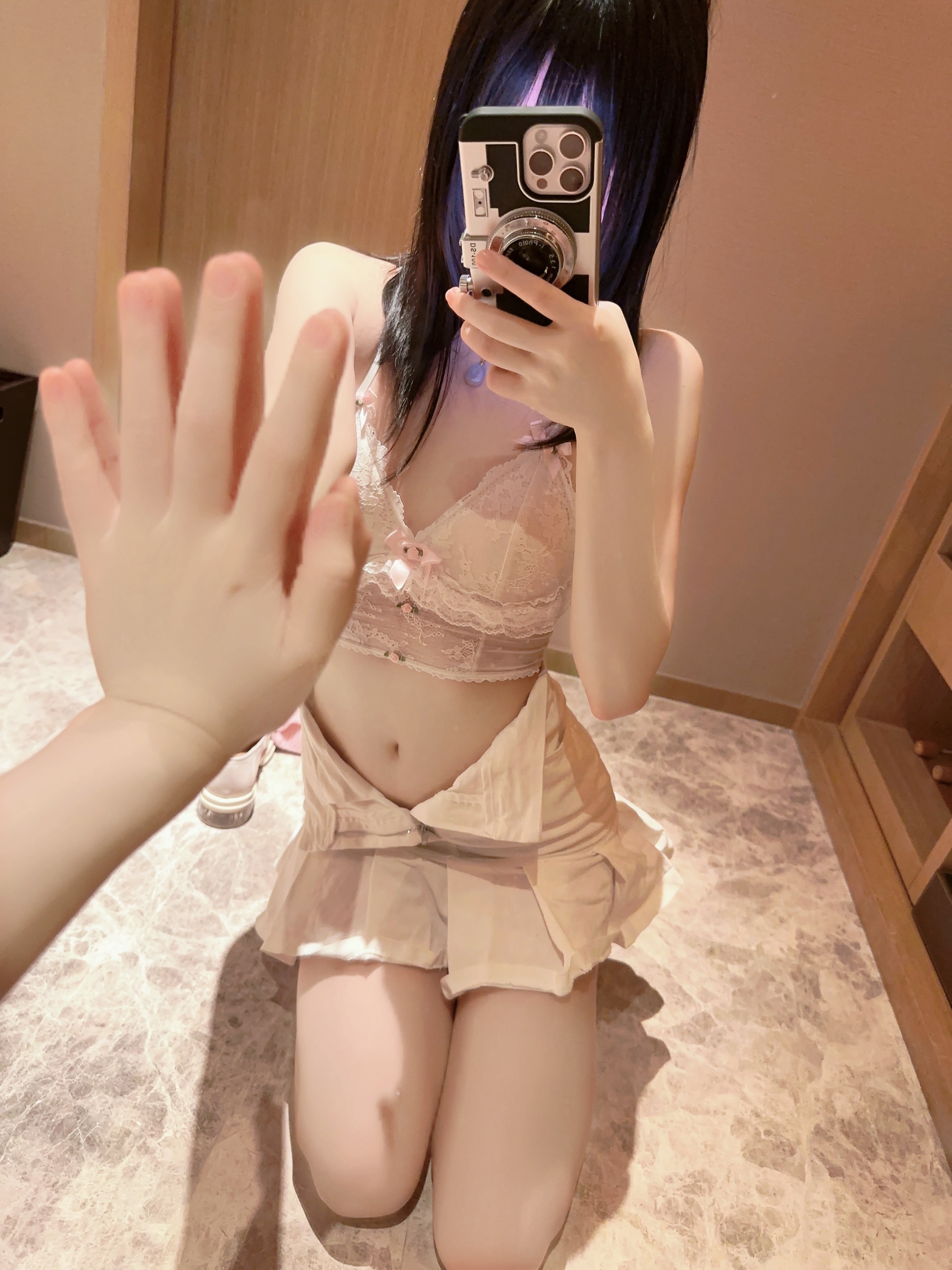 桜桃喵-条纹毛衣-22P-98MB-11-18