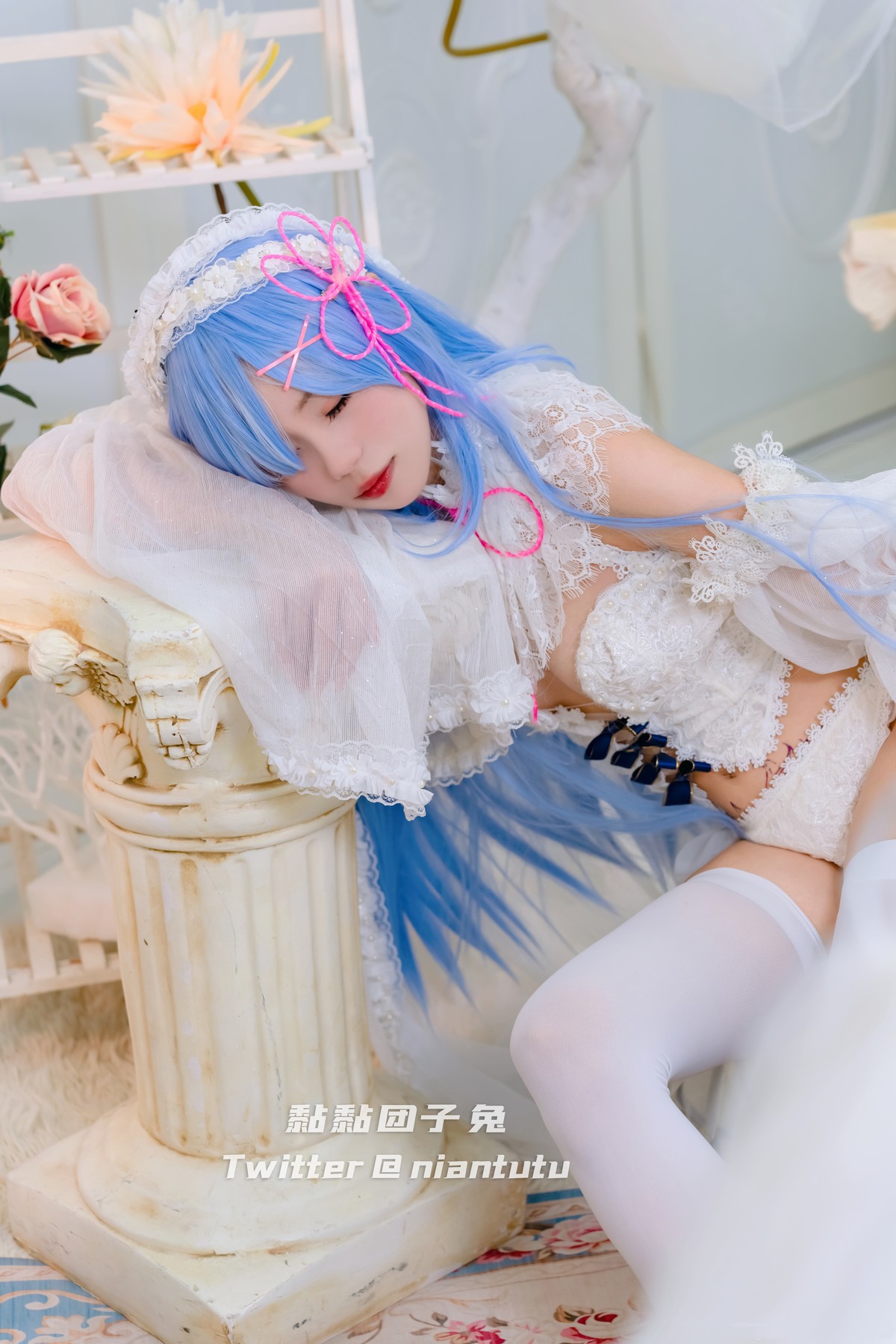 Cosplay-黏黏团子兔-长发蕾姆-02-26