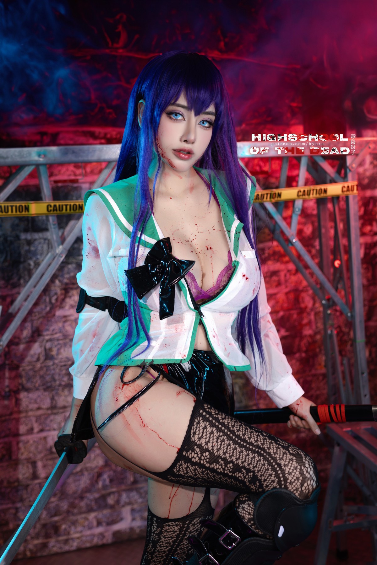 Cosplay-日本性感萝莉Byoru-Saeko-Busujima-12-07