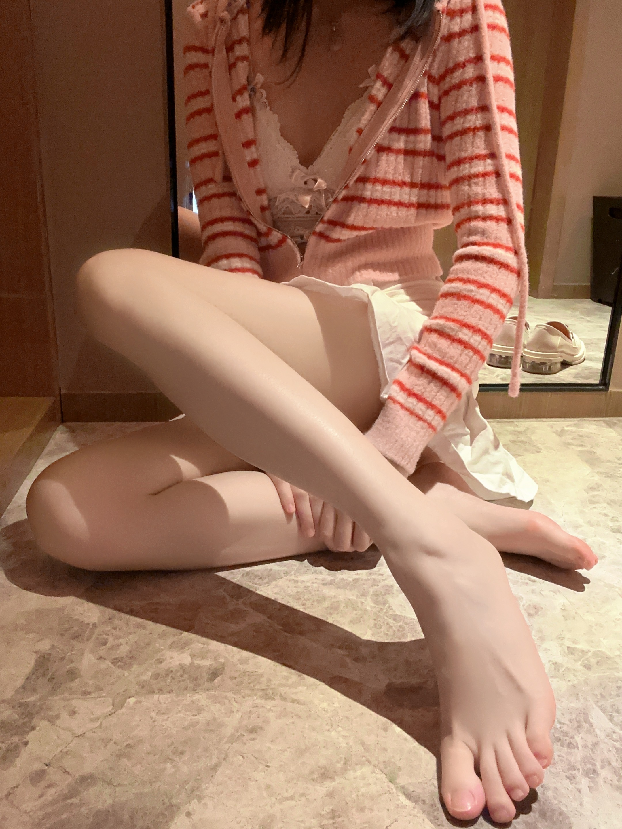 桜桃喵-条纹毛衣-22P-98MB-11-18